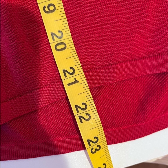 Y2K August Silk Red Sequin 100% Silk Tank Top vintage holiday festive retro 80s - Picture 9 of 9